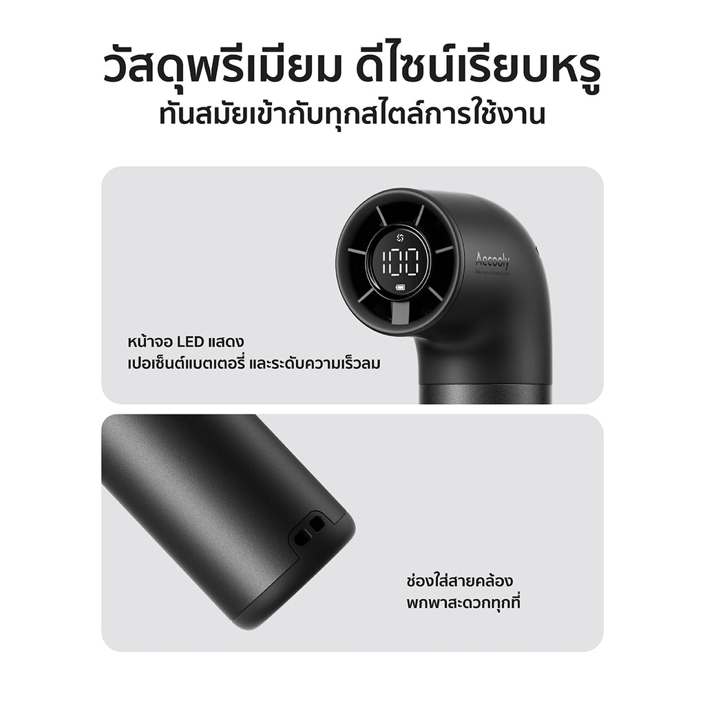 Aecooly Aero Pro Handheld Fan-3500mAh, LED Display Screen.(Model PH01)