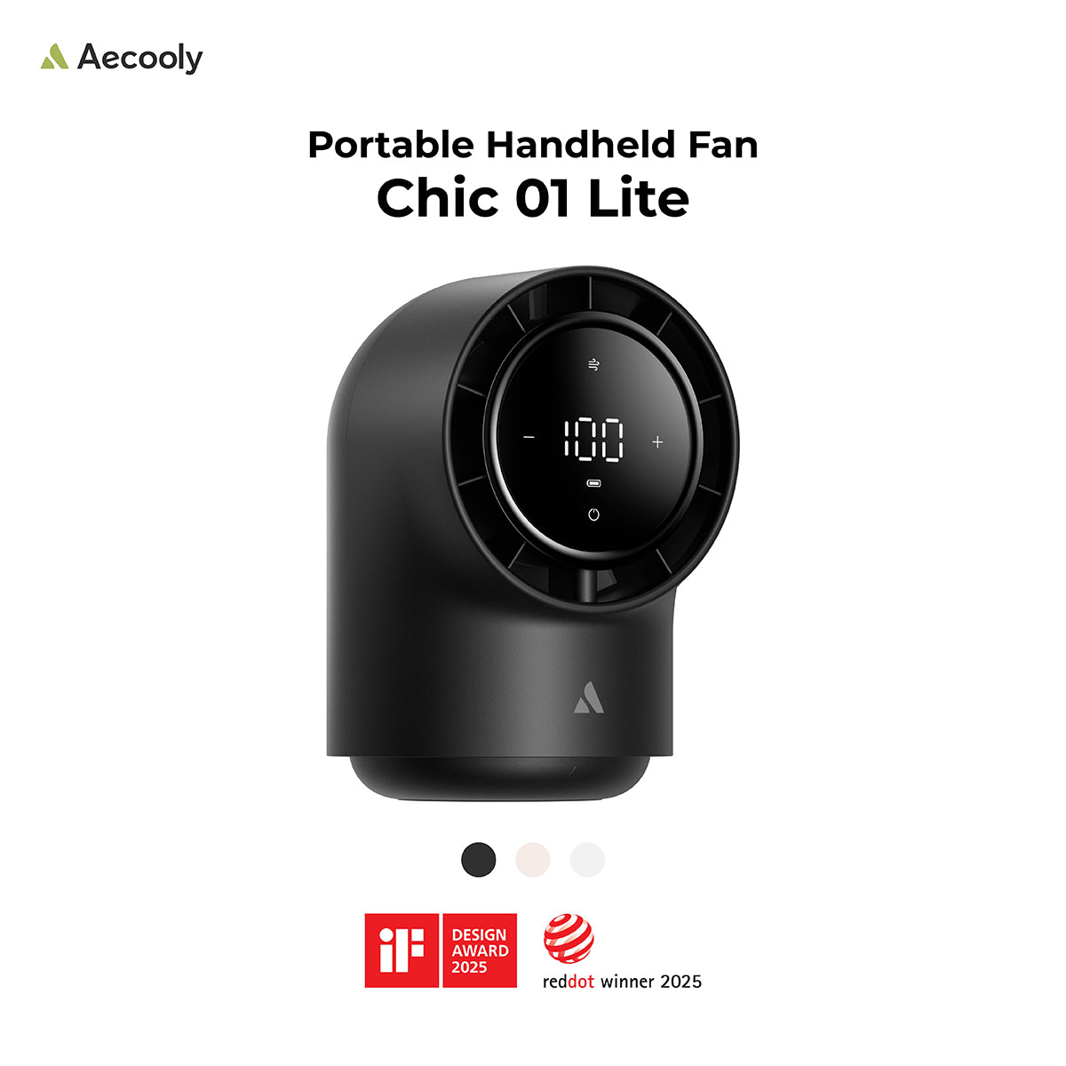 Aecooly Chic 01 Lite Table Fan-4000mAh,Strong Wind,LED Display Screen.(Model TB02)